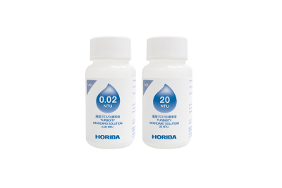 Artikel 896082 Horiba 550-TBP-2L Trübungs Kalibrierlösungsset für den niedrigen Bereich (0,02 und 20 NTU), jeweils 50 ml Flaschen